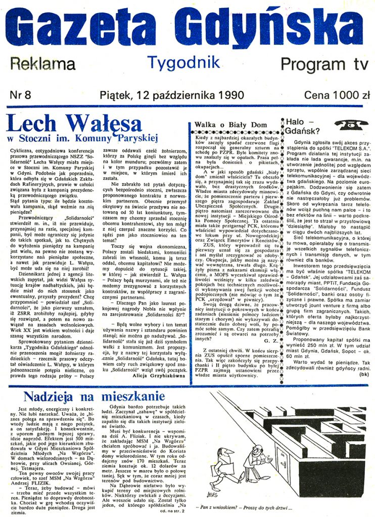 Gazeta Gdyńska. - 1990, nr 8