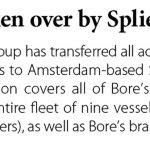 Bore taken over by Spliethoff // Baltic Transport Journal. – 2016, nr 3, s. 13