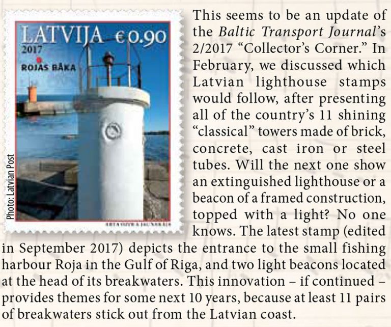 [Latvian coast] // Baltic Transport Journal. - 2017, nr 6, s. 73. - Il.
