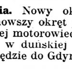 [Nowy okręt  “Chrobry”] // Gazeta Kartuska. – 1939, nr 68, s. 2