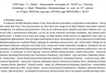 1929 lipiec 11 Gdynia – Sprawozdanie sytuacyjne Nr 144/Pf. p.o Starosty Grodzkiego w Gdyni Władysława Staniszewskiego za czas od 27 czerwca do 10 lipca 1929 roku, oryg. mps., APG O/G, sygn. 682/2288, s. 16-27 1929 lipiec 11 Gdynia - Sprawozdanie sytuacyjne Nr 144/Pf. p.o Starosty Grodzkiego w Gdyni Władysława Staniszewskiego za czas od 27 czerwca do 10 lipca 1929 roku, oryg. mps., APG O/G, sygn. 682/2288, s. 16-27