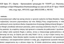 1929 lipiec 31, Gdynia – Sprawozdanie sytuacyjne Nr 154/Pf. p.o Starosty Grodzkiego w Gdyni Władysława Staniszewskiego za czas od 25 do 31 lipca 1929 roku, oryg. mps., APG O/G, sygn. 682/2298, s. 46-52 1929 lipiec 31, Gdynia - Sprawozdanie sytuacyjne Nr 154/Pf. p.o Starosty Grodzkiego w Gdyni Władysława Staniszewskiego za czas od 25 do 31 lipca 1929 roku, oryg. mps., APG O/G, sygn. 682/2298, s. 46-52