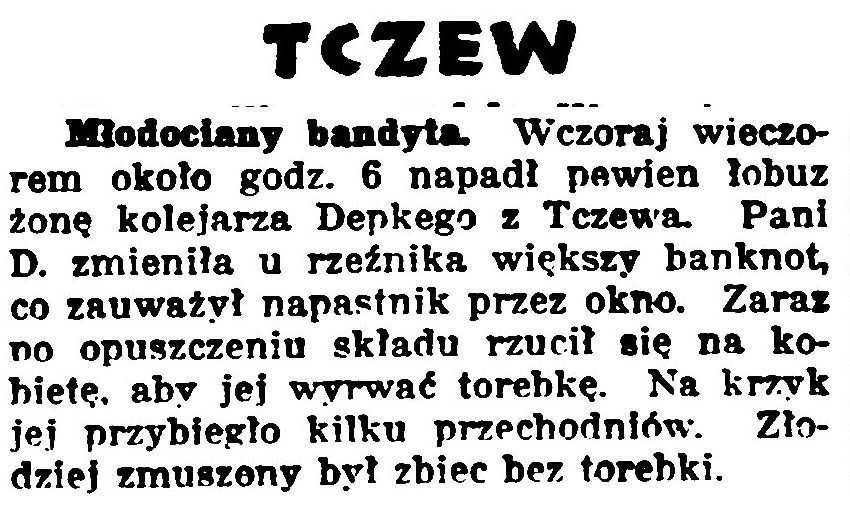 Młodociany bandyta Gazeta-Bydgoska-1933-nr-28-s.-9