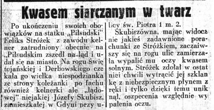 Kwasem siarczanym w twarz Dziennik-Ilustrowany-1937,-nr-46,-s