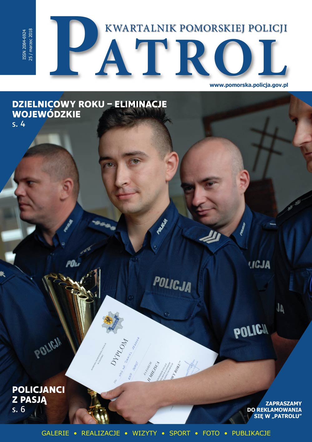 [2018, 01] PATROL. KWARTALNIK POMORSKIEJ POLICJI. - 2018, [nr] 25 / marzec, www.pomorska.policja.gov.pl