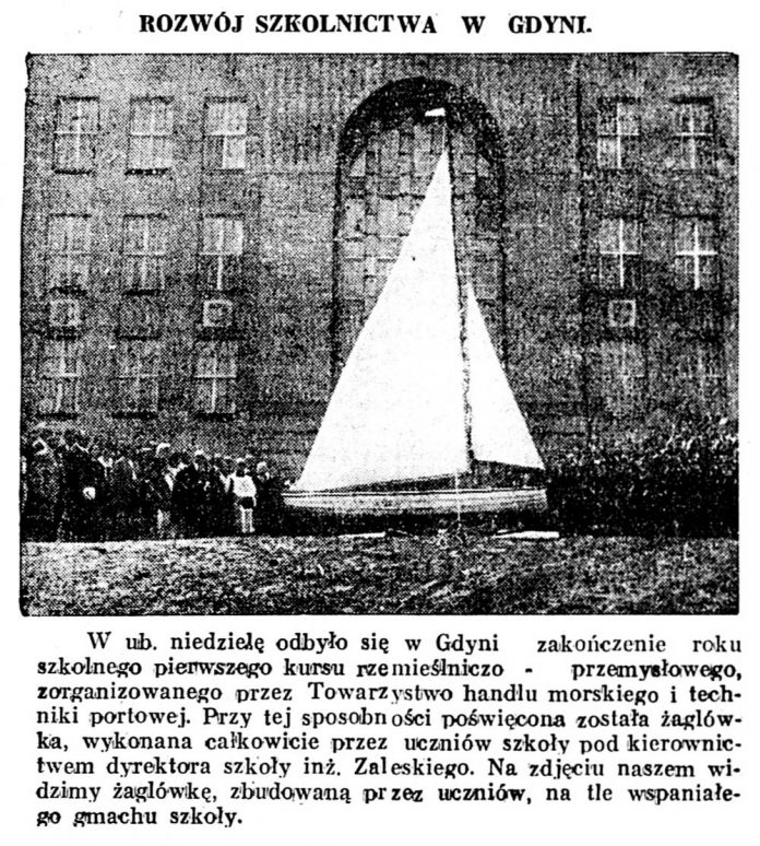 Rozwój szkolnictwa w Gdyni // Głos Poranny. - 1932, nr 183, s. 4