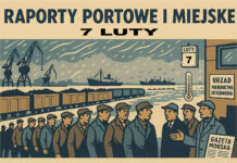 RAPORTY PORTOWE I MIEJSKIE 1929 luty 7, Gdynia – Sprawozdanie sytuacyjne kierownika Państwowego Urzędu Bezpieczeństwa i Porządku Publicznego w Gdyni Władysława Staniszewskiego nr 14/Pf. za czas do 7 lutego 1929 r.,