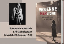 Wojenne herstorie – spotkanie autorskie z Alicją Balcerzak w TMG Alicja Balcerzak Wojenne Herstorie